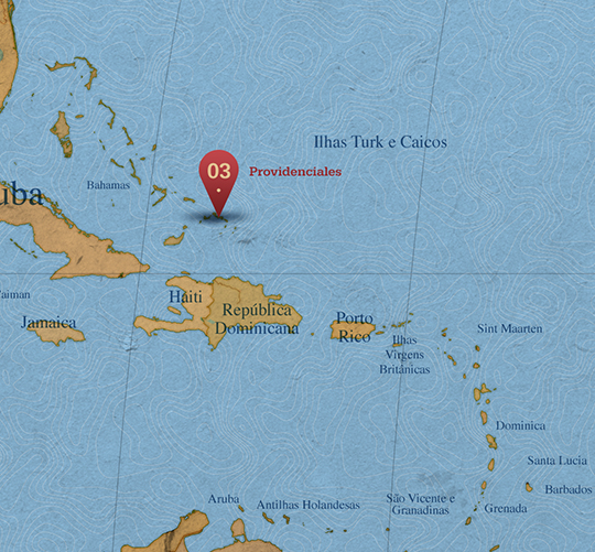 Mapa da área de Providenciales